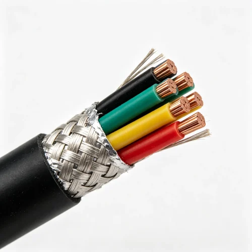 4-Core Shielded Industrial Signal Cable - Industrial Cont...