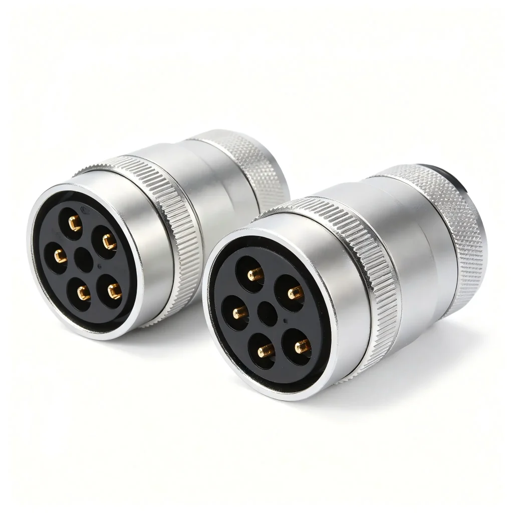 4-Pin Aviation Plug & Socket Set - Aviation Connector...