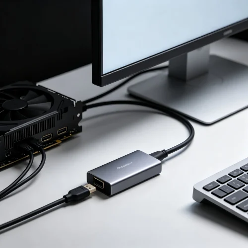 DP to HDMI Adapter - Video & Audio Interface Converte...