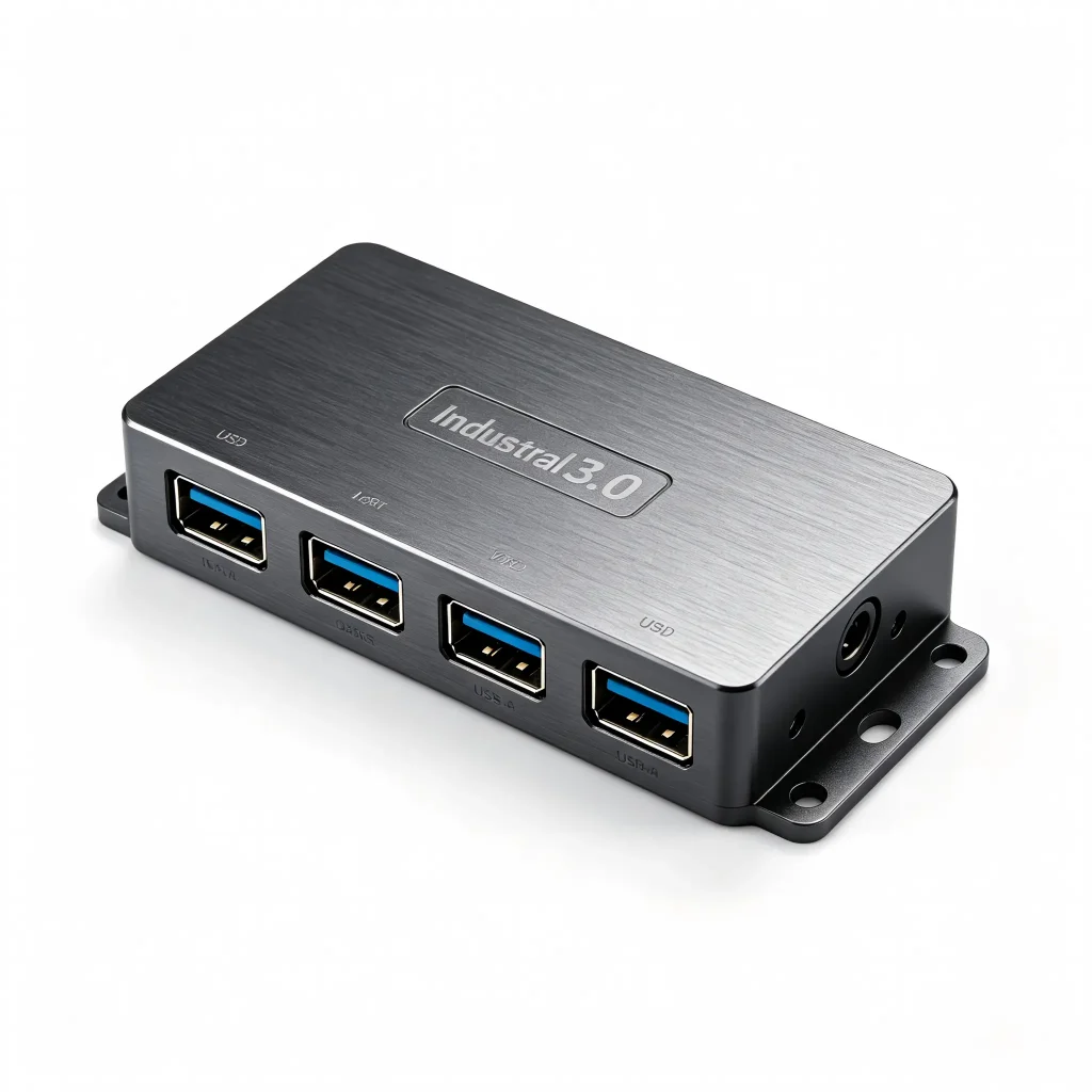 Industrial Metal 4-Port USB3.0 Hub - USB Hubs & Docki...