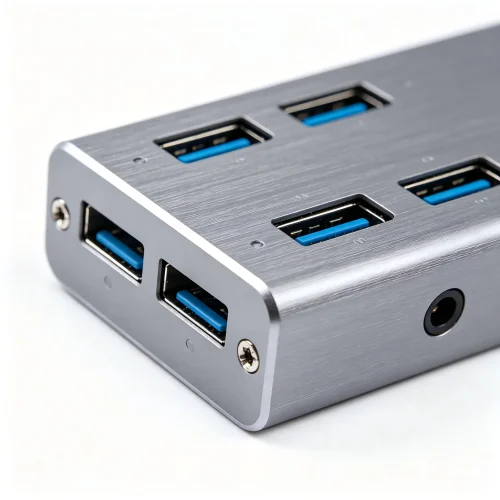 Industrial Metal 4-Port USB3.0 Hub - USB Hubs & Docki...