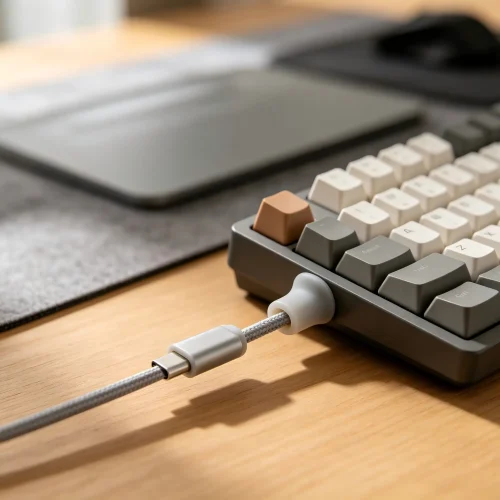 Keyboard Cable Strain Relief Boot - Keyboard Cable Access...