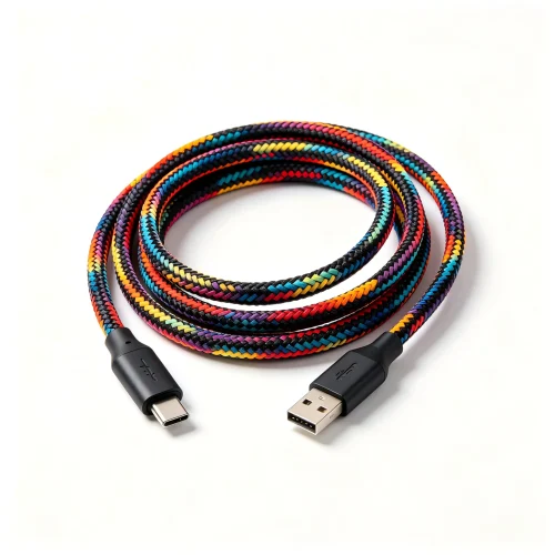 Coiled Aviation Keyboard Cables