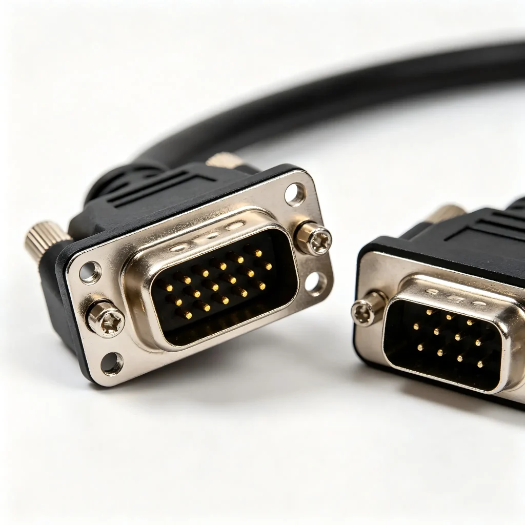 Panel-Mount DB9 RS232 Cable - Industrial Control Signal C...