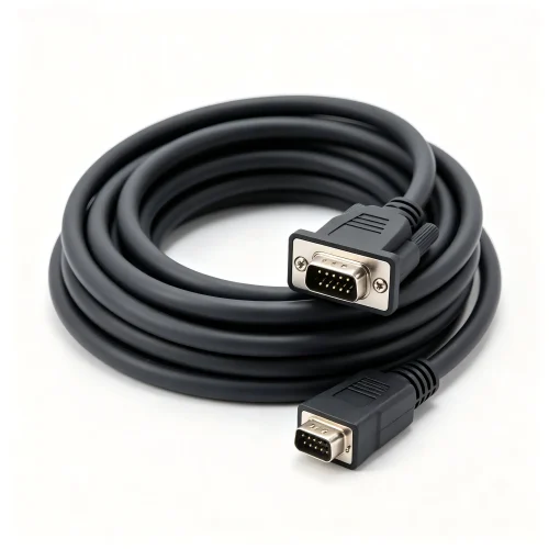Panel-Mount DB9 RS232 Cable - Industrial Control Signal C...
