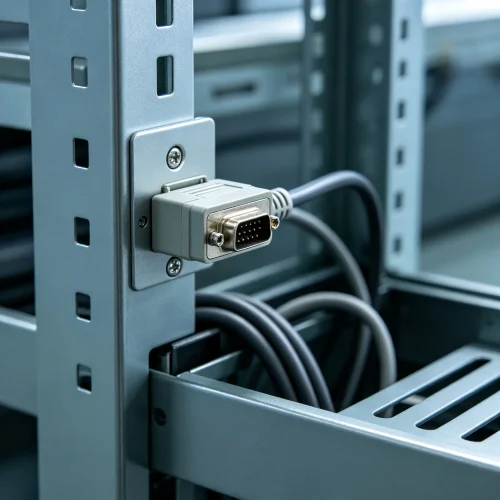 Panel-Mount DB9 RS232 Cable - Industrial Control Signal C...