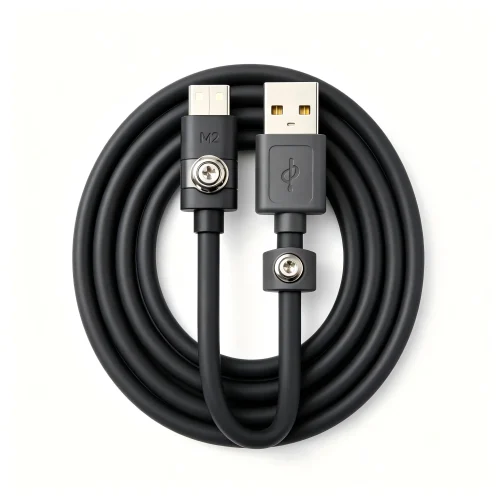 Screw Lock Lockable USB-B Cable - Lockable Screw Fixed Ca...