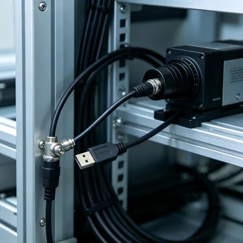 Screw Lock Lockable USB-B Cable - Lockable Screw Fixed Ca...