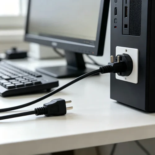 UK BS1363 Fused Plug to IEC C13 Power Cord - AC Power Cor...
