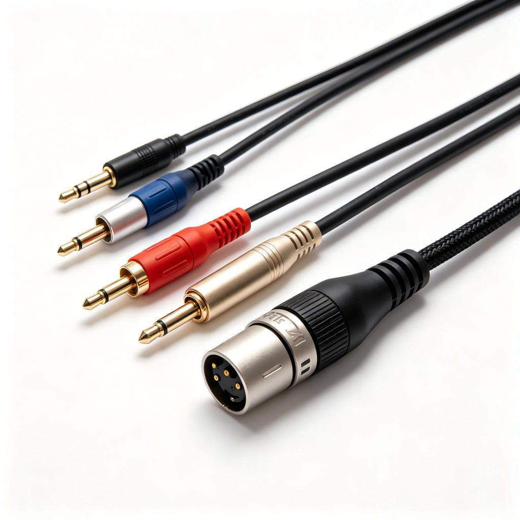 Professional audio cable assemblies with stranded copper conductors