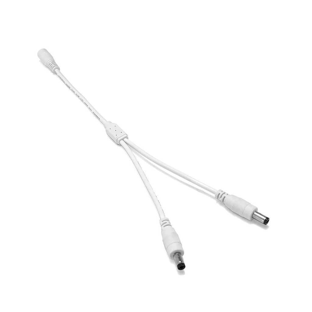 DC panel mount power cable and Y splitter cable