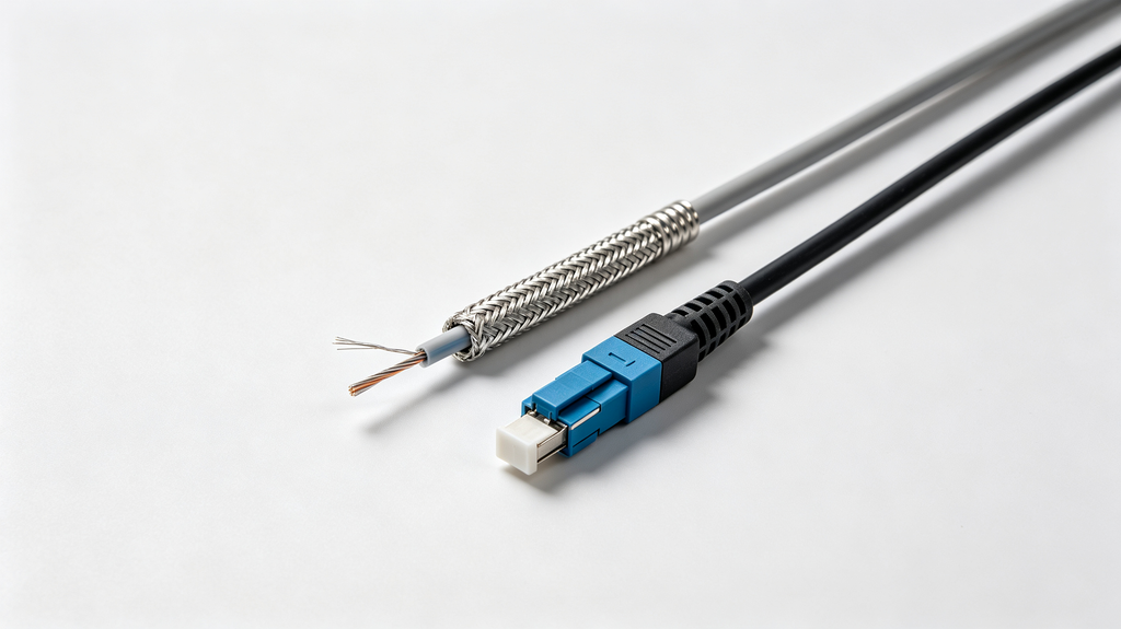 armored industrial fiber optic patch cable LC SC connectors
